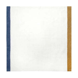 Paris Napkins in Blue & Mustard, Set of 4