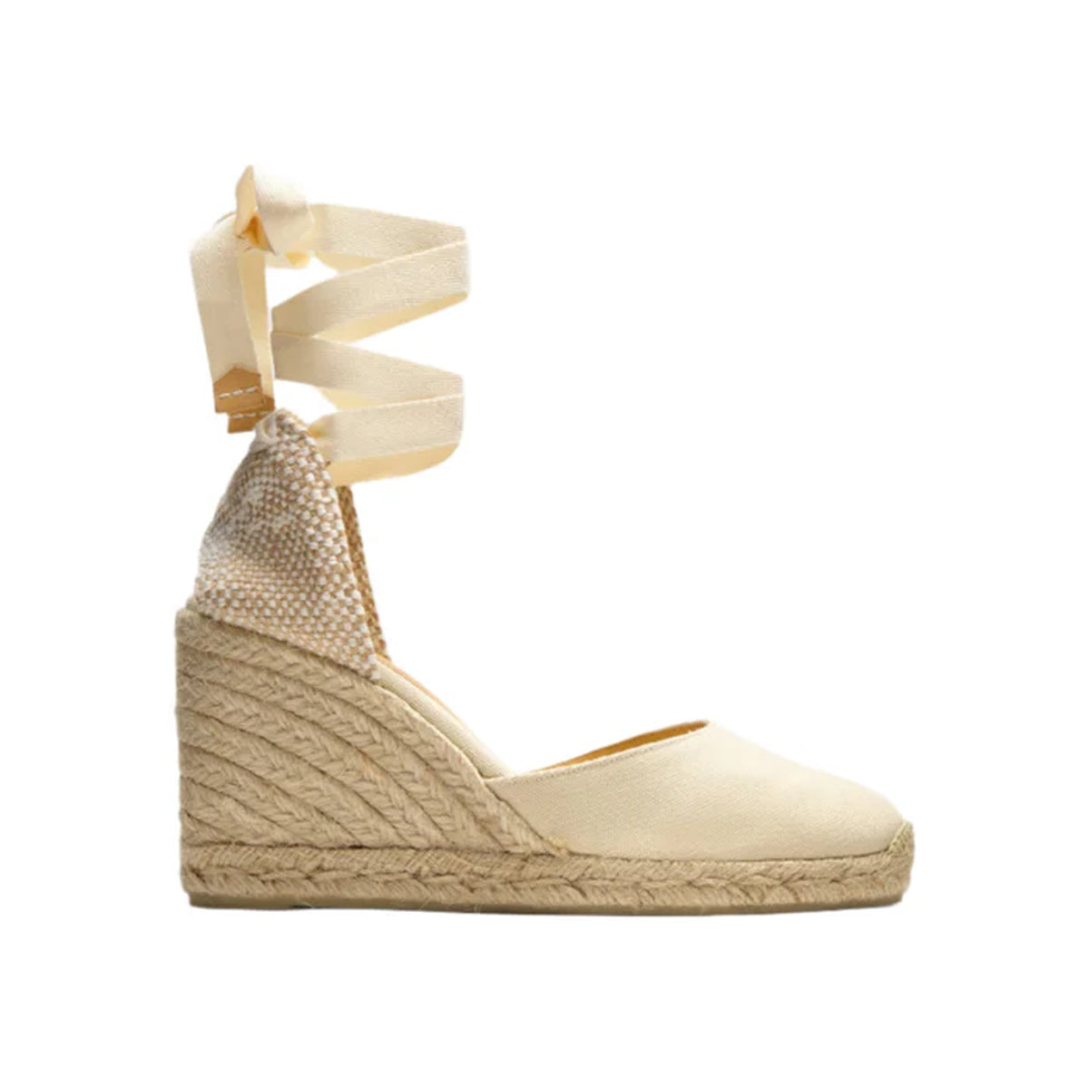 Carina 8 Espadrille in Ivory Cotton