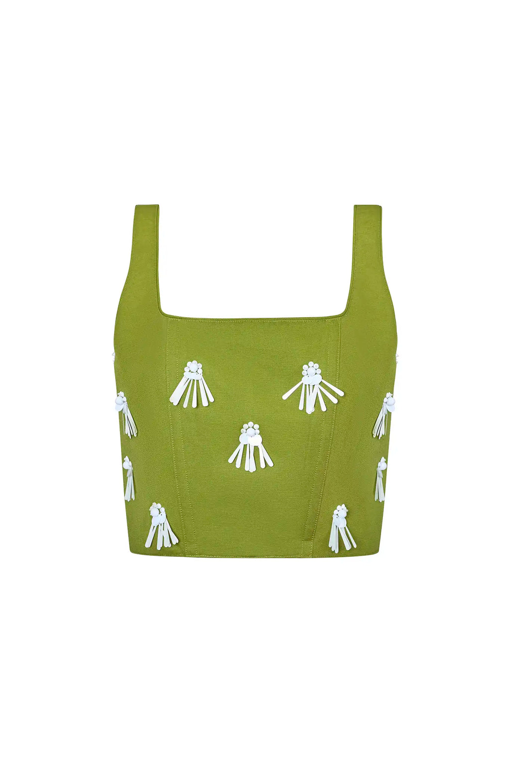 The Carissa Bustier in Palm Sand Dollar.
