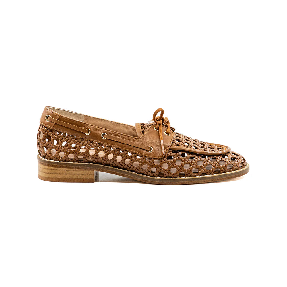 Carla Camel Leather Loafer