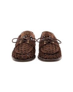 Carla Chocolate Suede Loafer