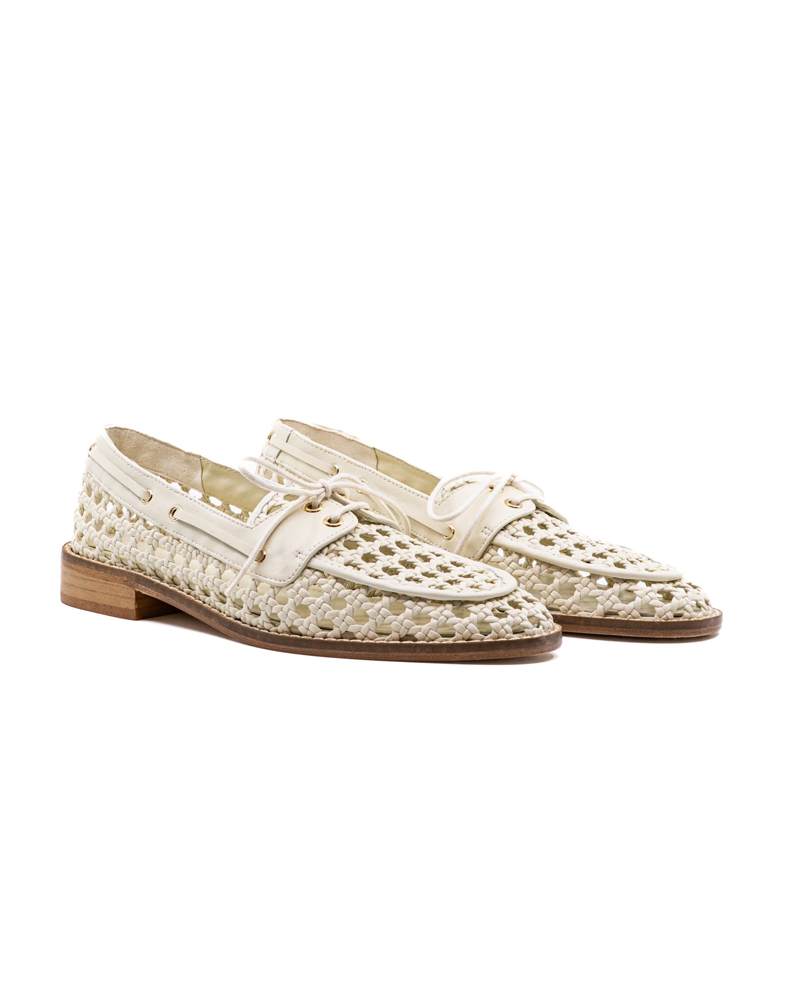 Carla Leather Loafer in White