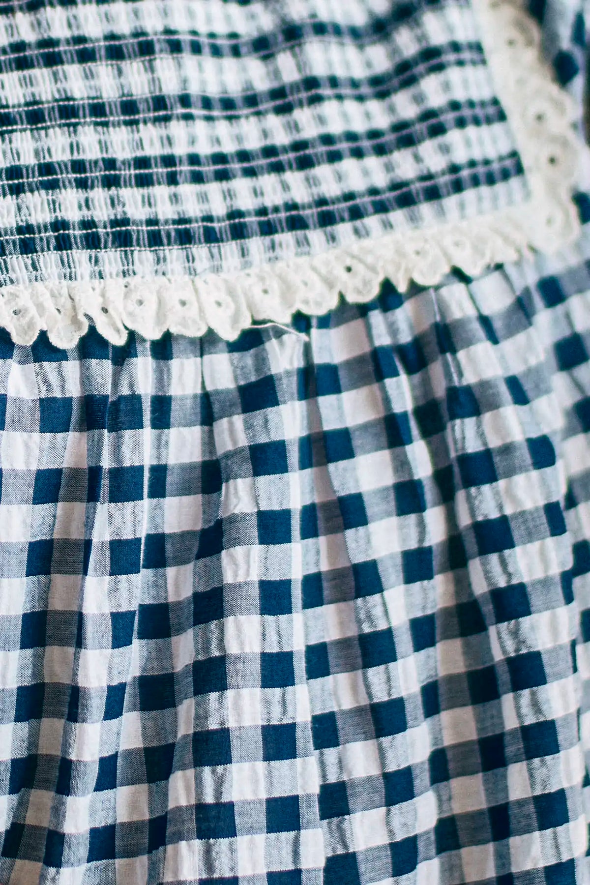 Carlyle Dress in Navy & White