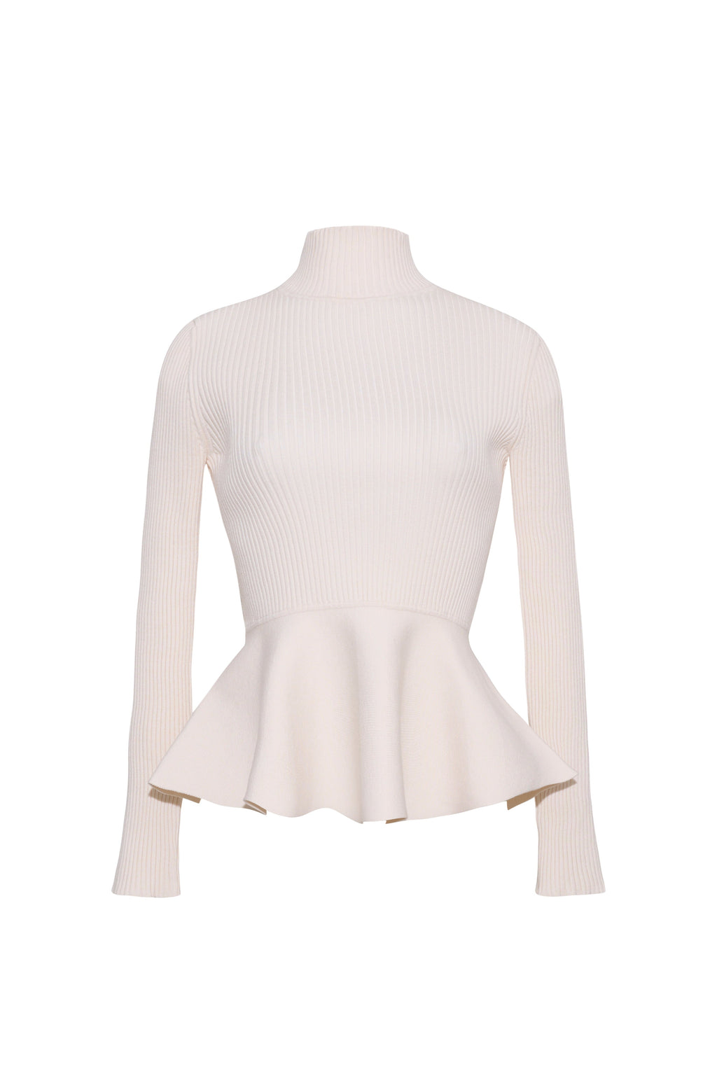 Carlyle Peplum Top in Ivory