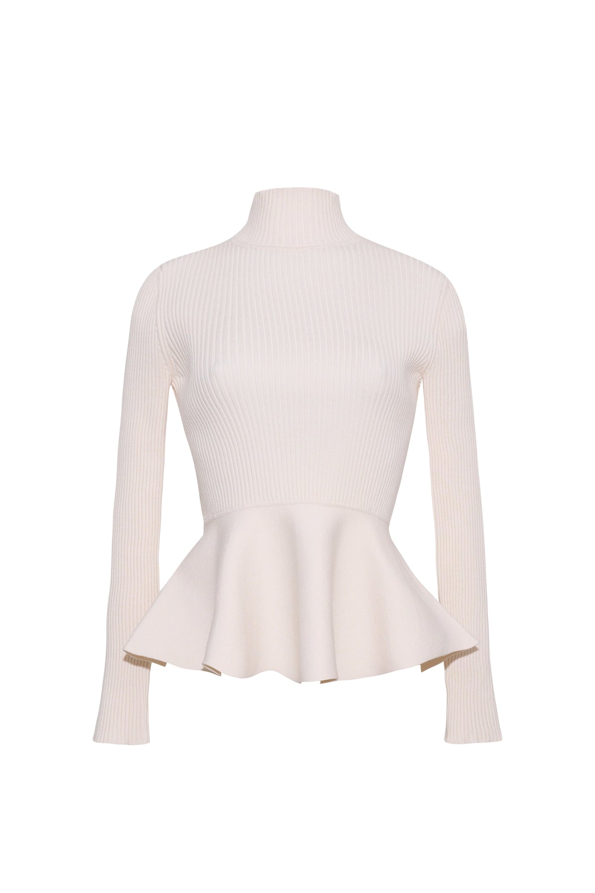 Carlyle Peplum Top in Ivory
