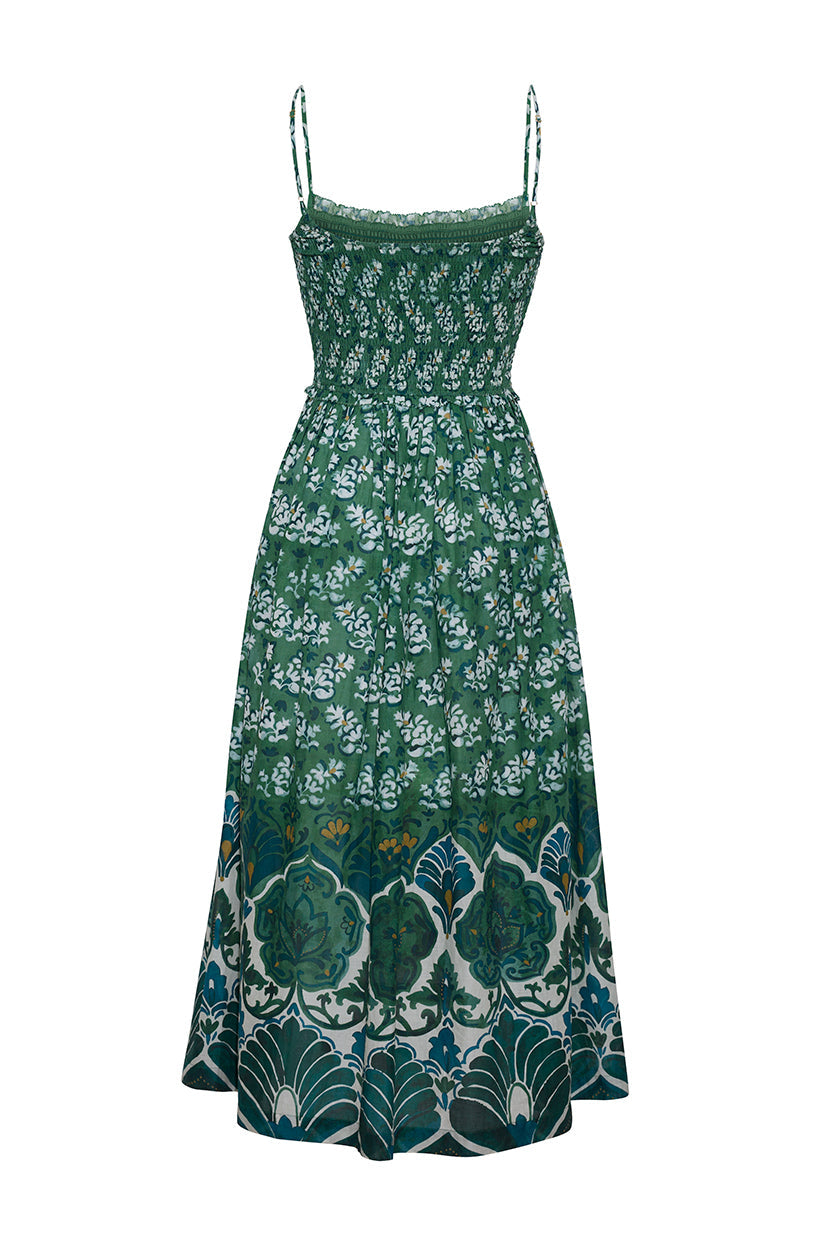 Carmen Dress in Samara Green