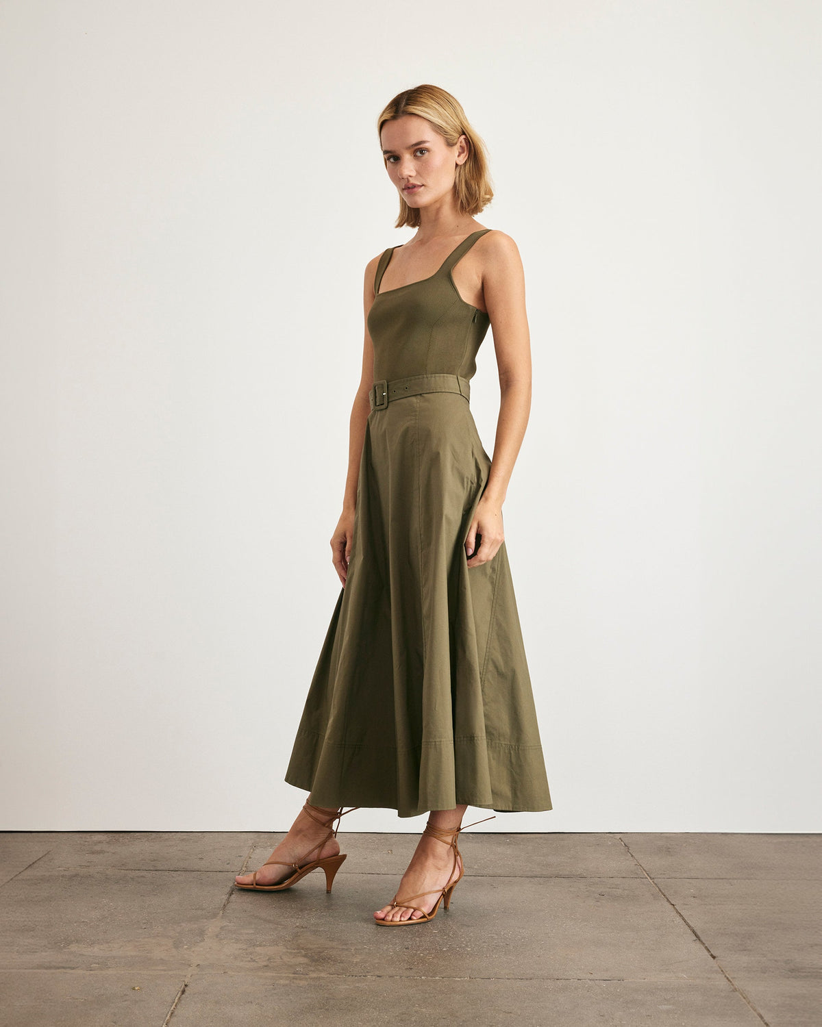 Carmen Dress in Fern