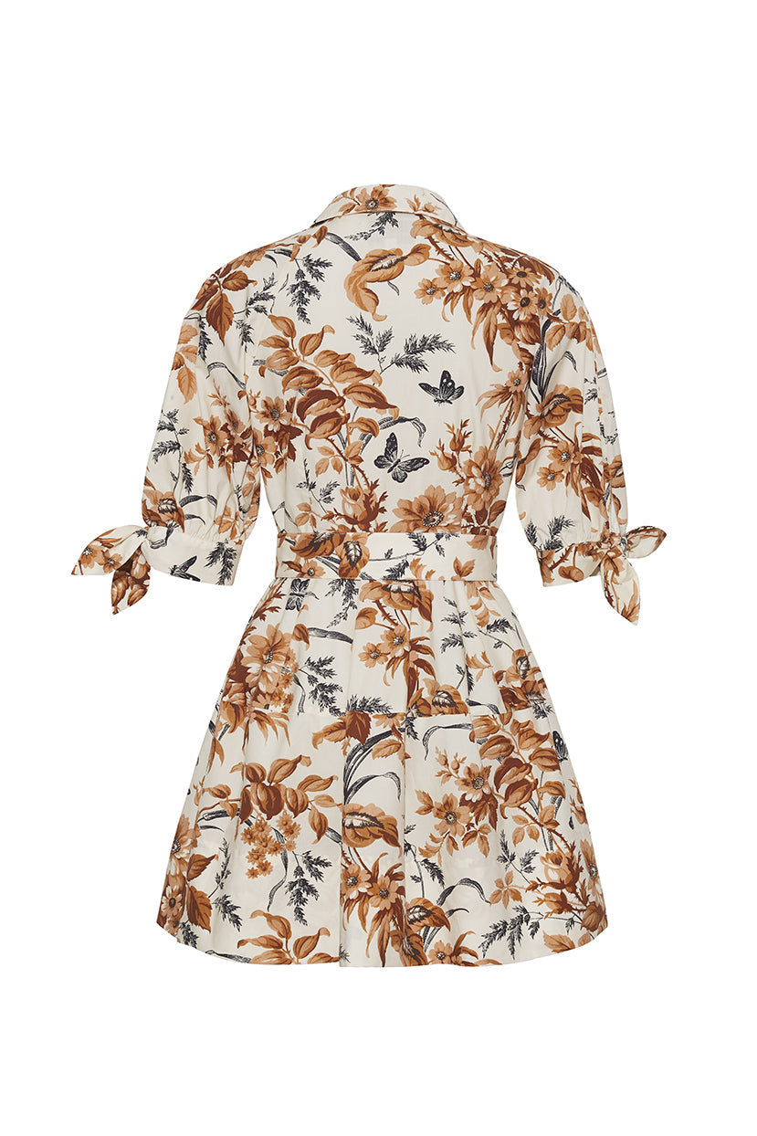 Caro Mini Dress in Windsor Egret