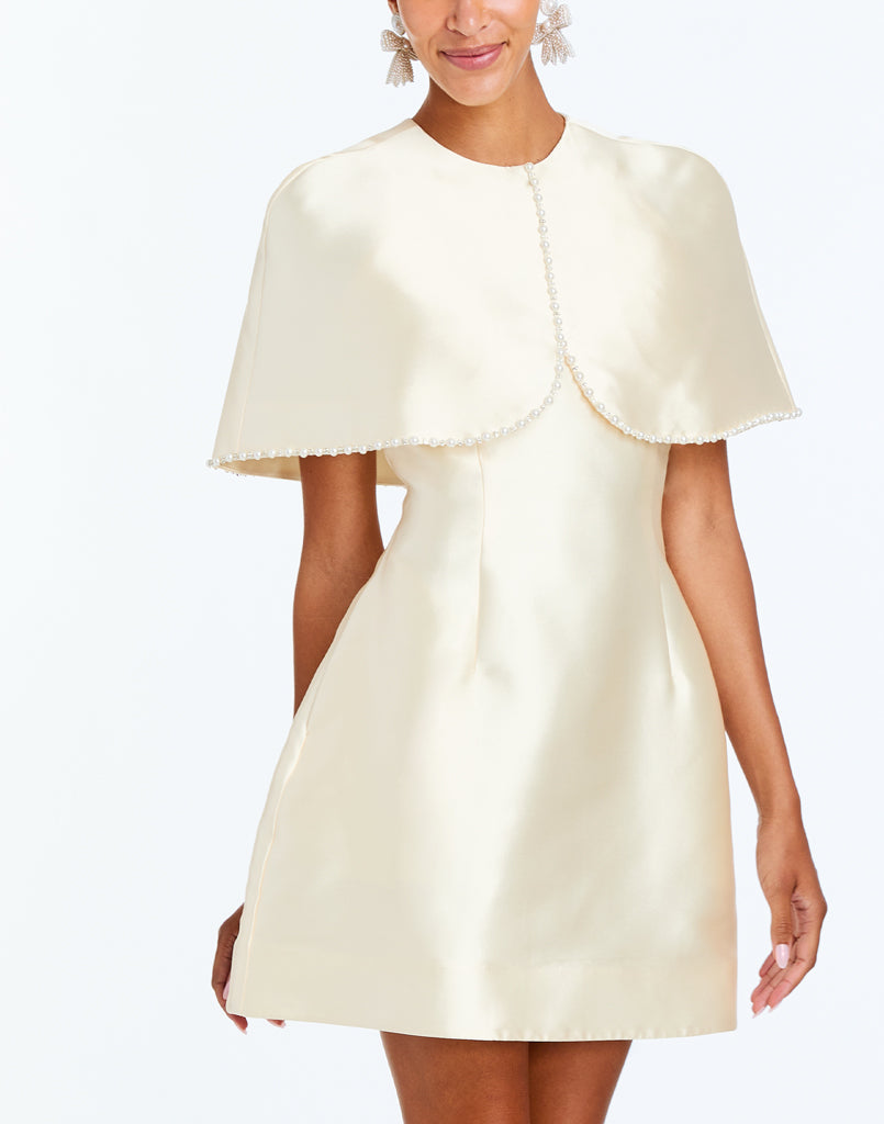 Carolina Pearl Capelet in Ivory