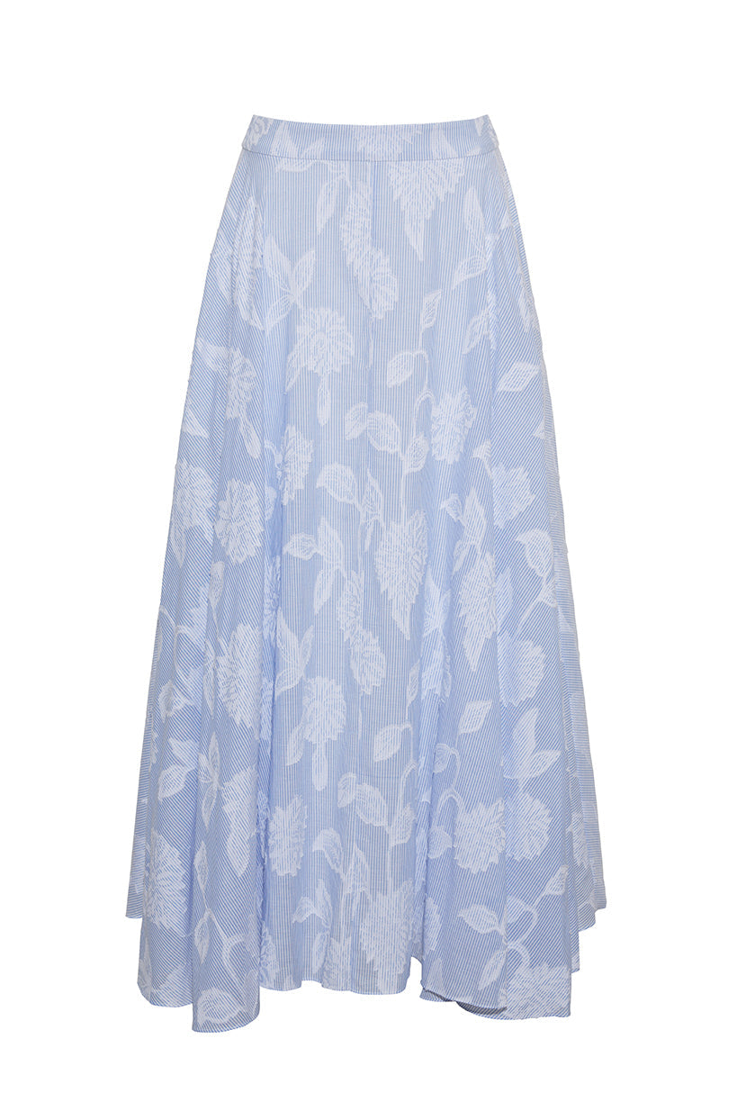 Carolina Skirt in Floral Clip Jacquard