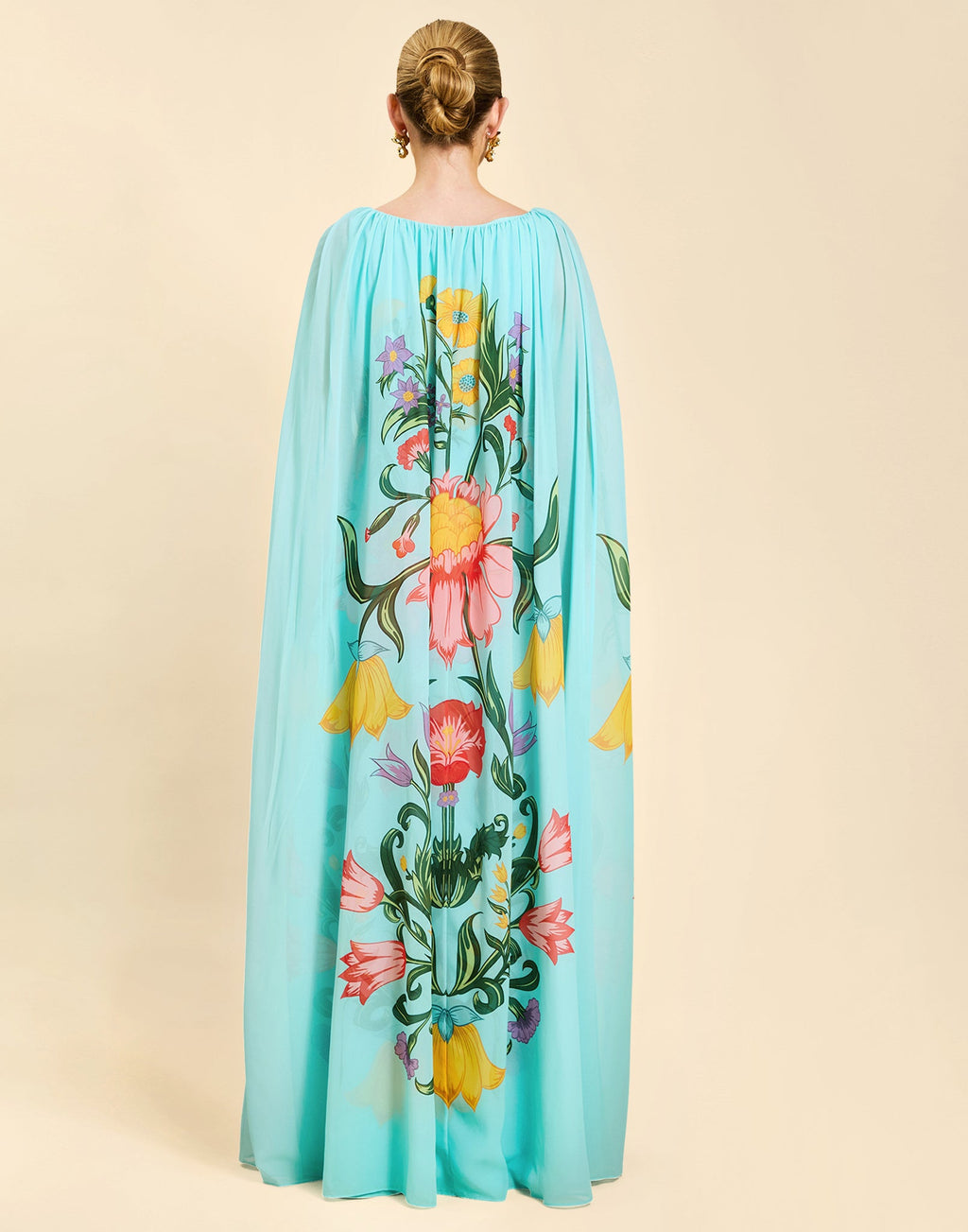 Cartagena Cape Gown in San Juan Garden