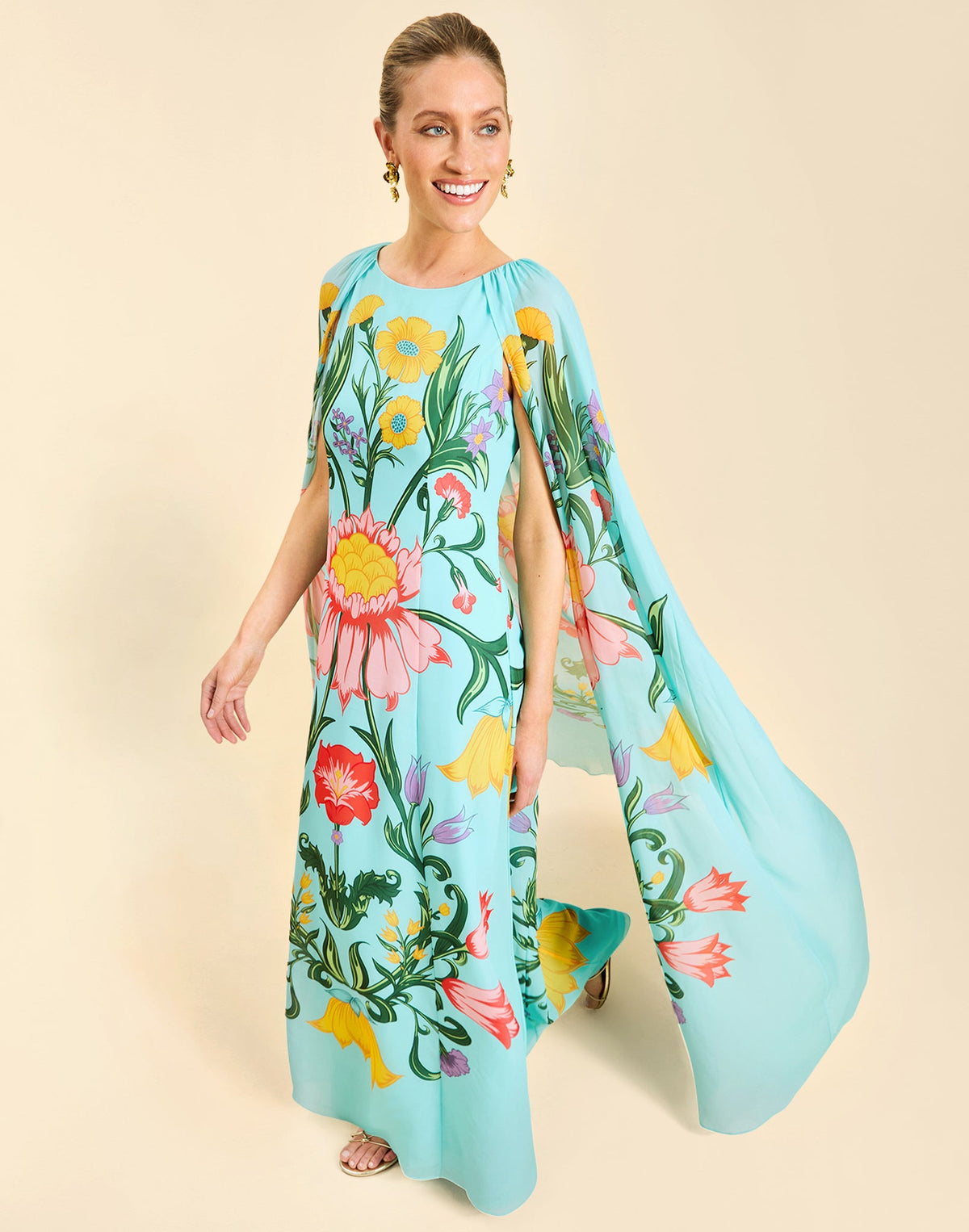Cartagena Cape Gown in San Juan Garden