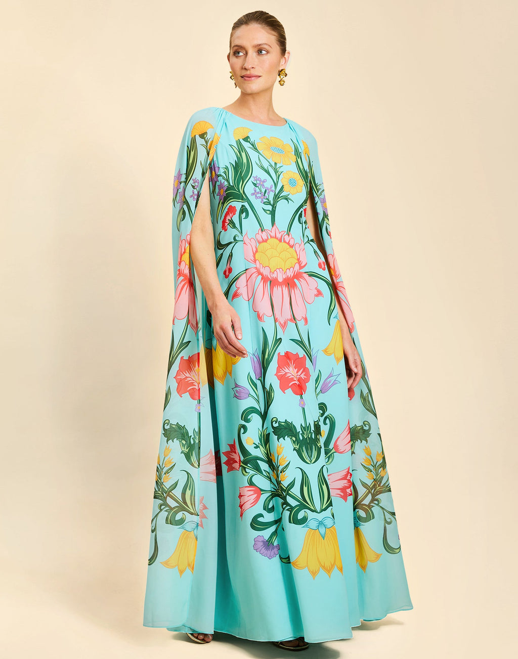 Cartagena Cape Gown in San Juan Garden