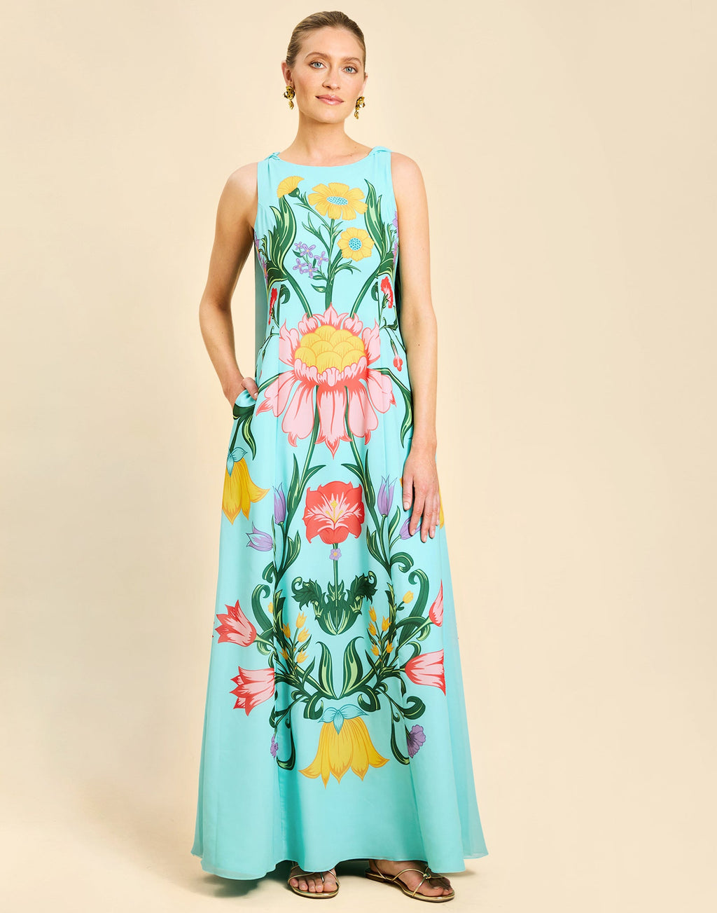Cartagena Cape Gown in San Juan Garden