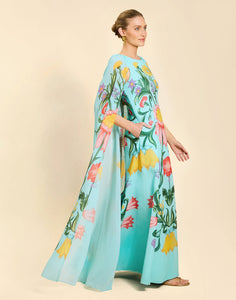 Cartagena Cape Gown in San Juan Garden