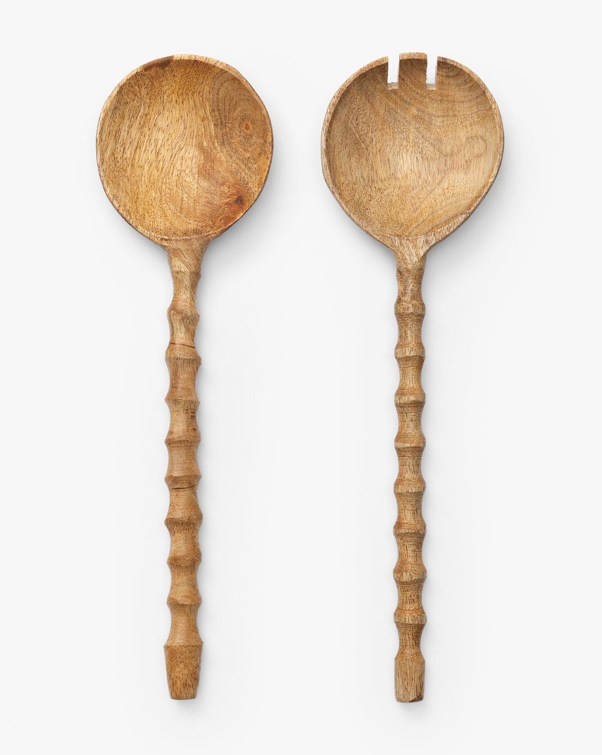 Carved Handled Salad Servers (Set of 2)