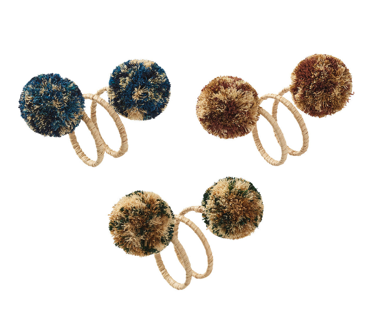 Casbah Napkin Rings, Set of 4 - Brown