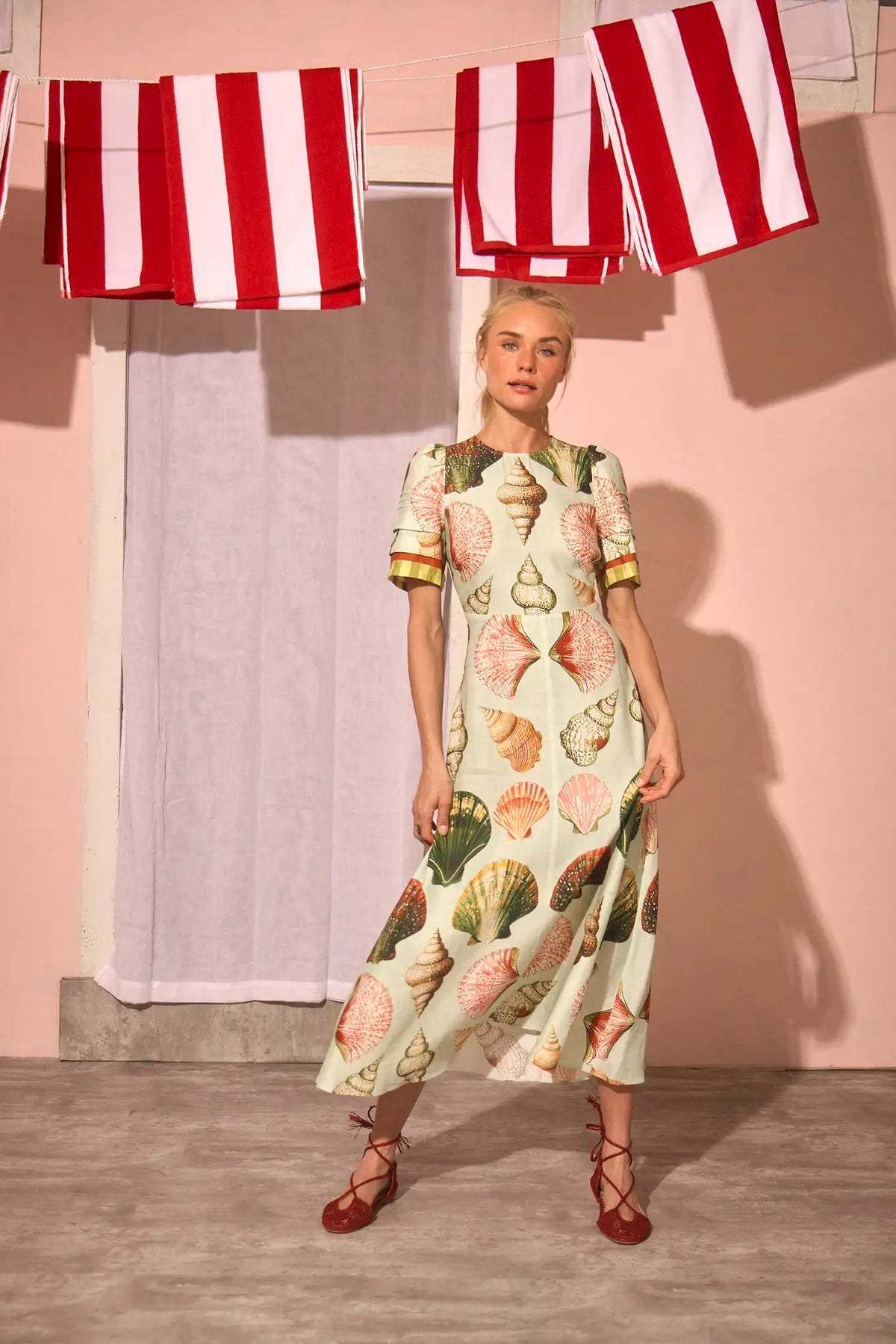 The Casey Dress in Somers Shell Mint.