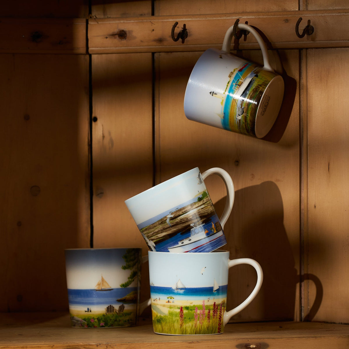 Caskata X Felix Doolittle By the Sea Mugs, Set of 4