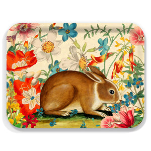 Bunny Maximus Large Rectangular Birchwood Tray