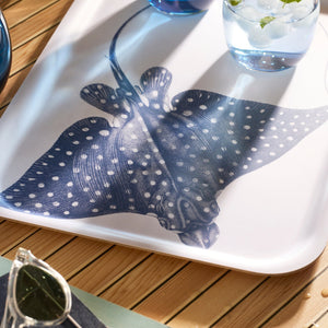 Spotted Stingray Large Rectangular Birchwood Tray