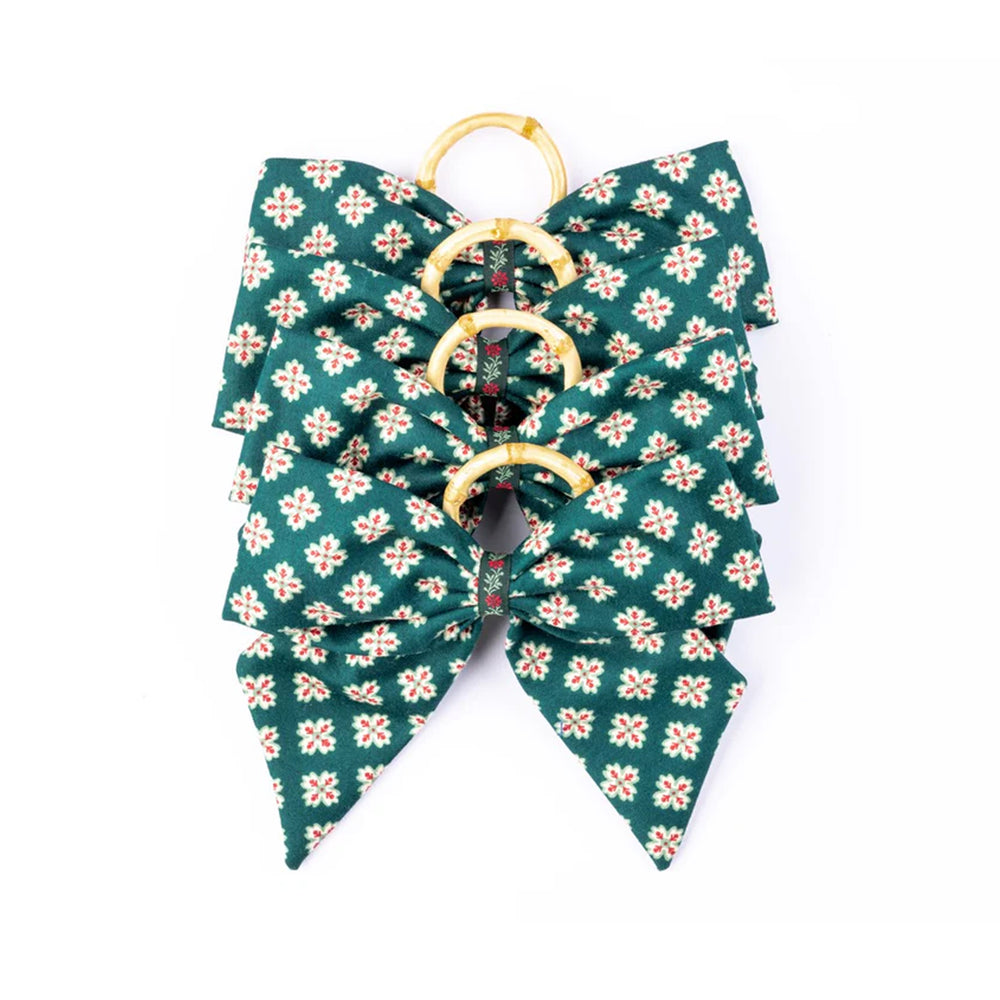 Castleton Napkin Rings in Green, Set of 4