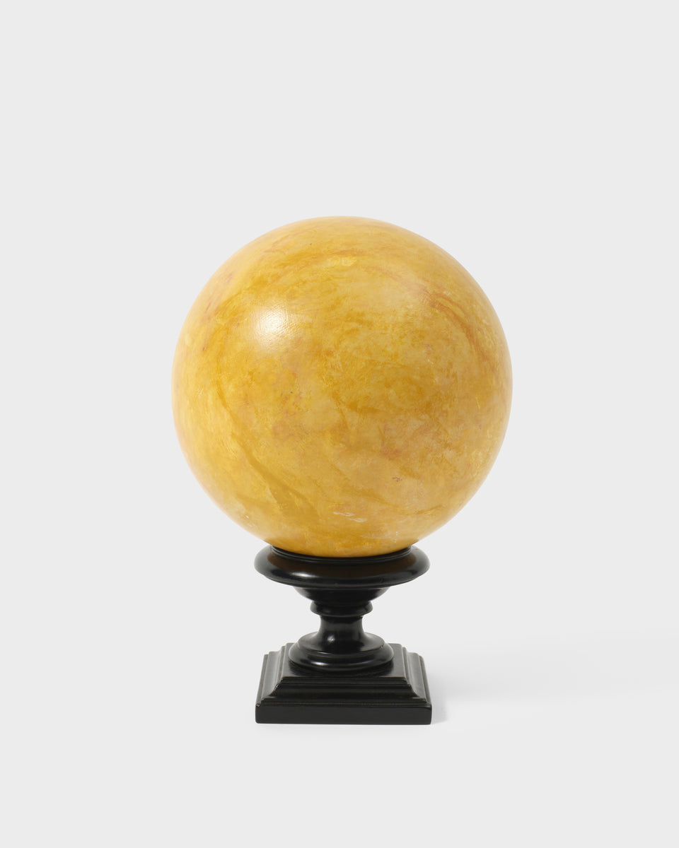 Decorative Sphere in Ochre, Large
