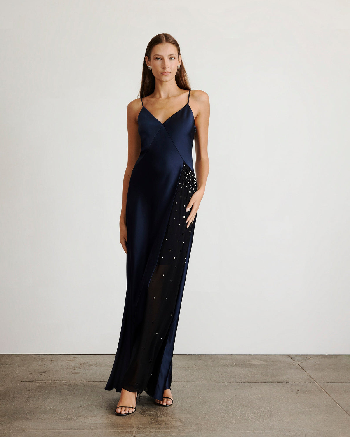 Catalina Dress in Anthracite & Black Multi