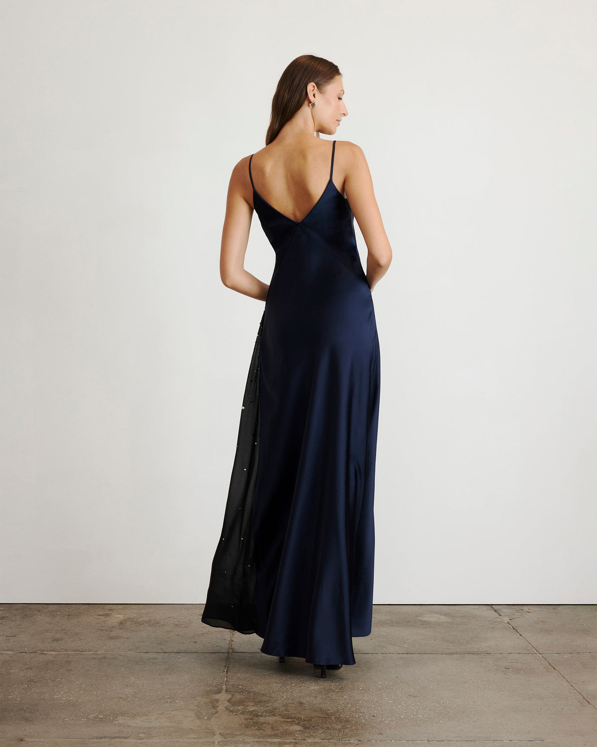 Catalina Dress in Anthracite & Black Multi