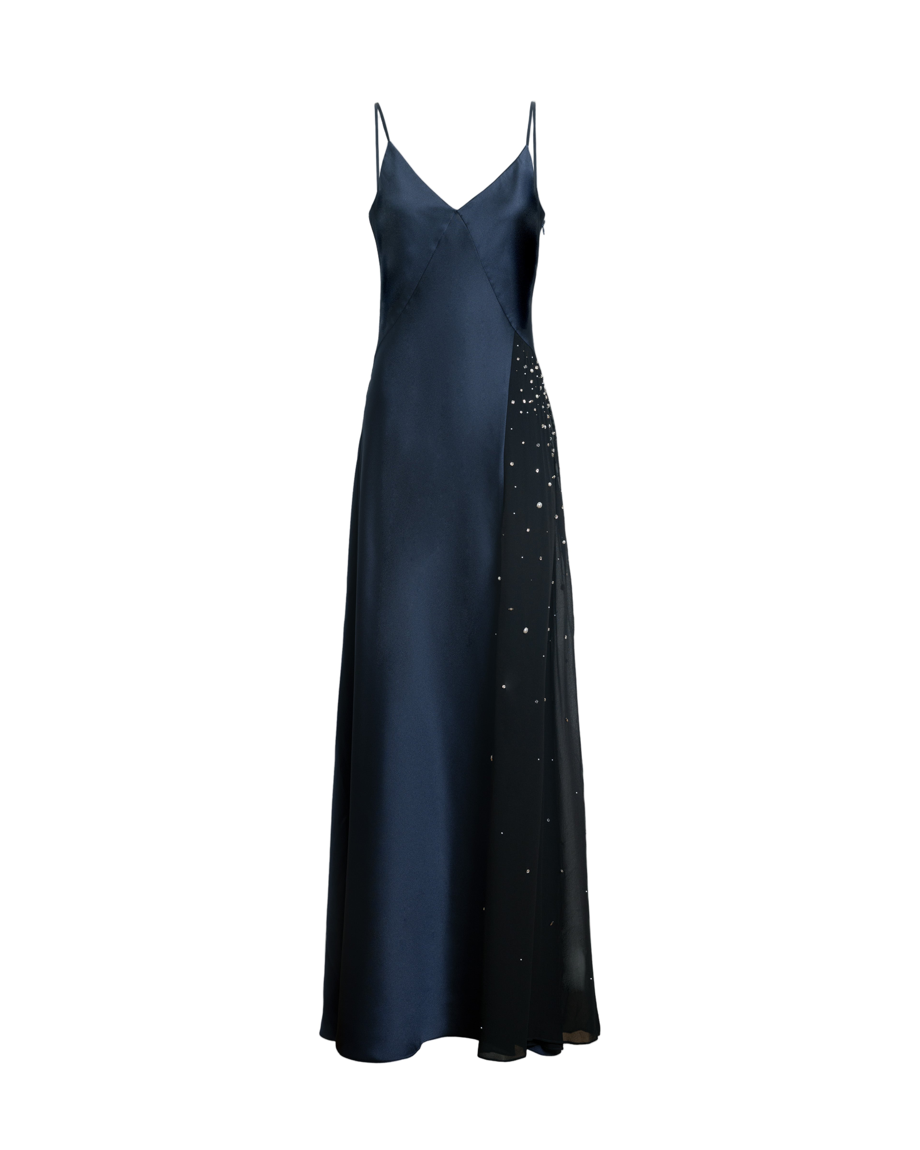 Catalina Dress in Anthracite & Black Multi