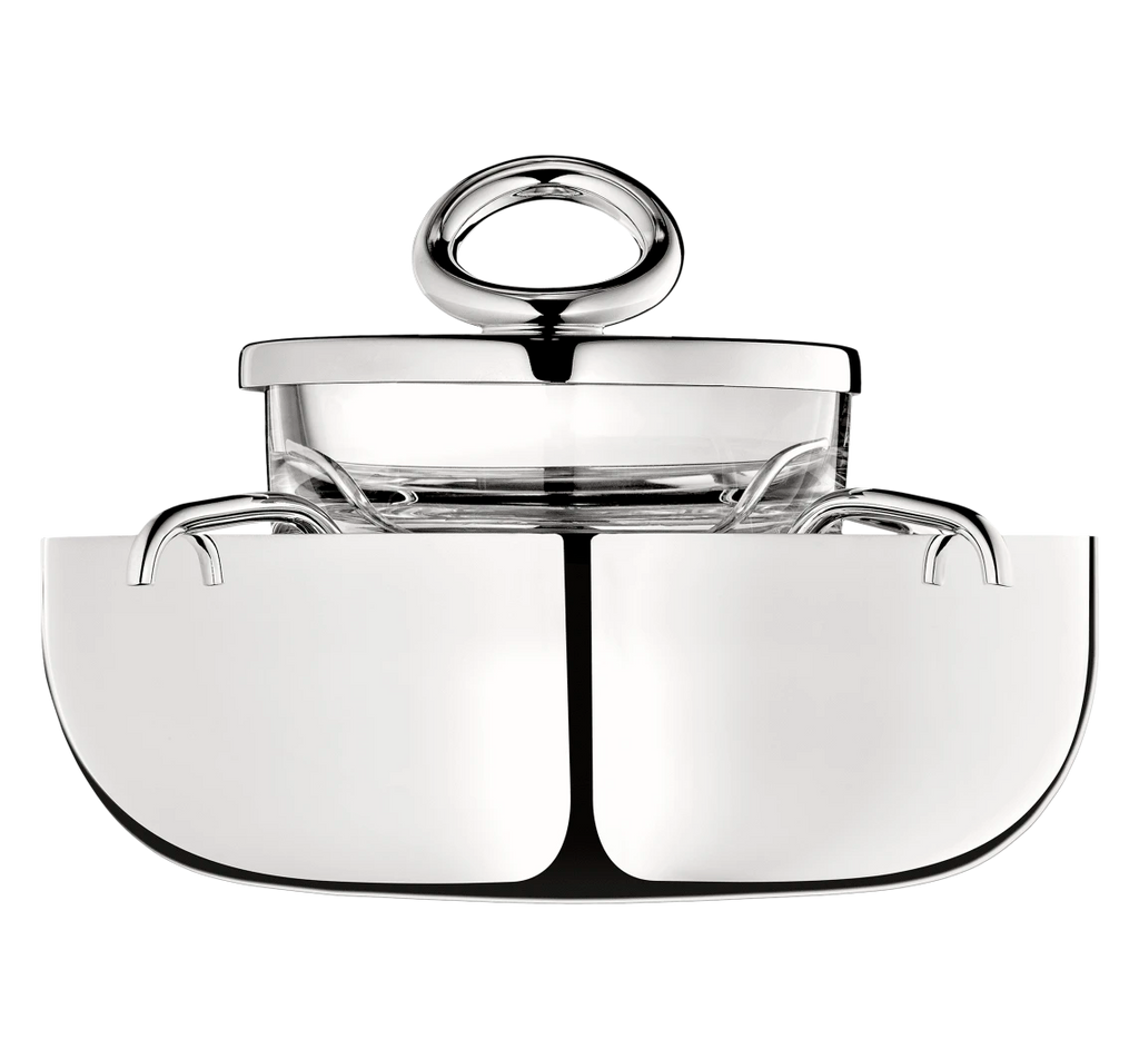 Vertigo Silver-plated Caviar Dish, Small