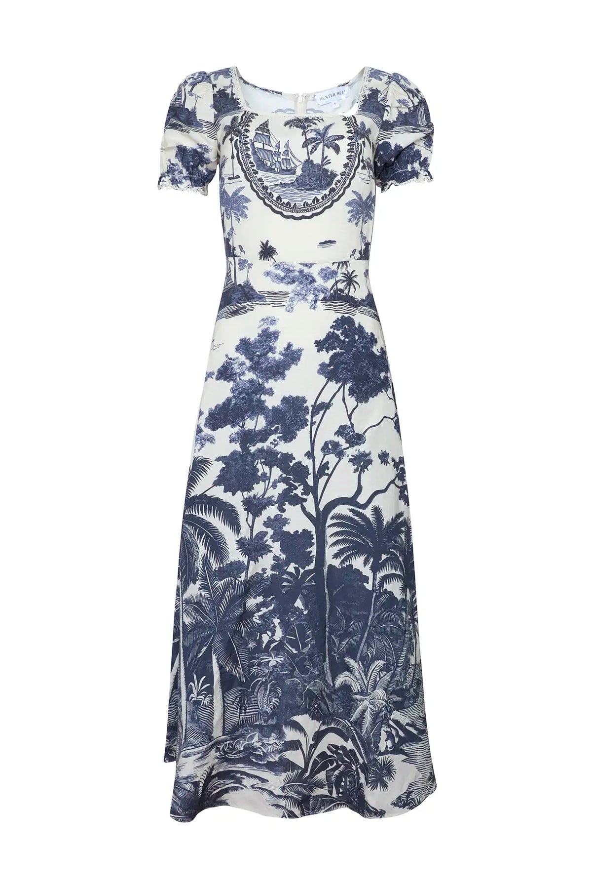 The Cecily Dress in Bermuda Toile.