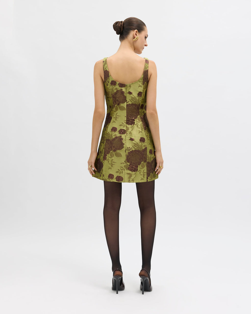 Cecily Dress in Citron Floral