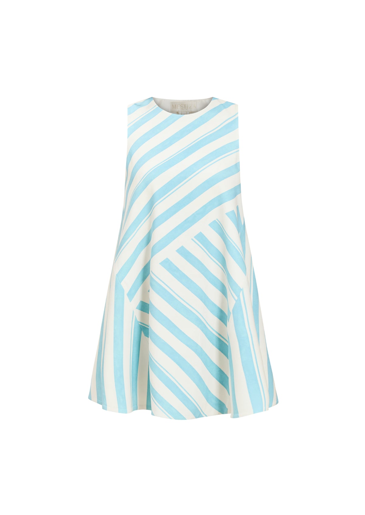 Cecily Sleeveless Convertible Mini Dress in Aegan Citrus