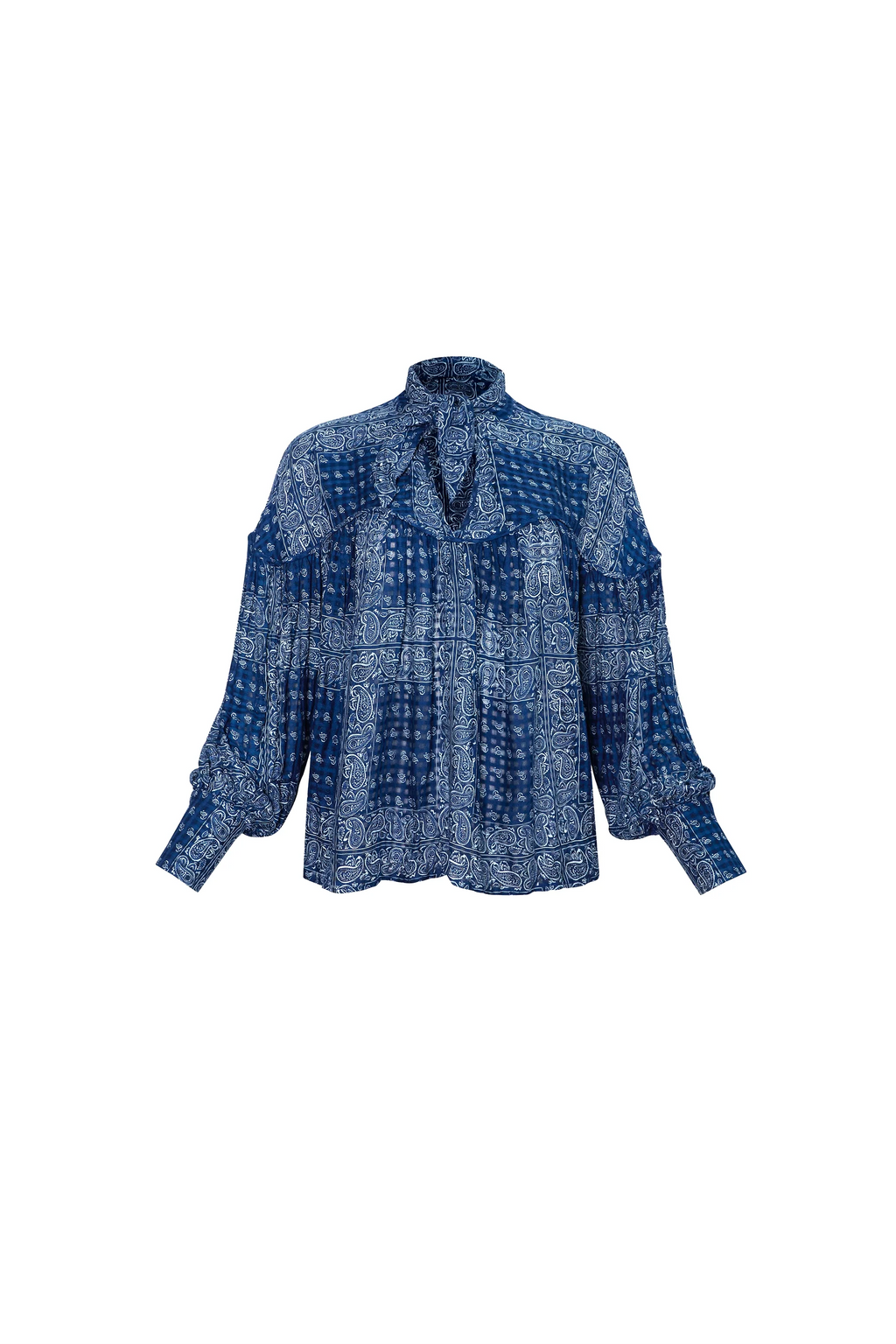 The Celeste Blouse in Inkwell Paisley.