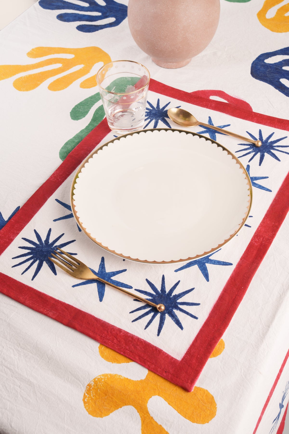 Celestial Matisse Blockprint Placemat