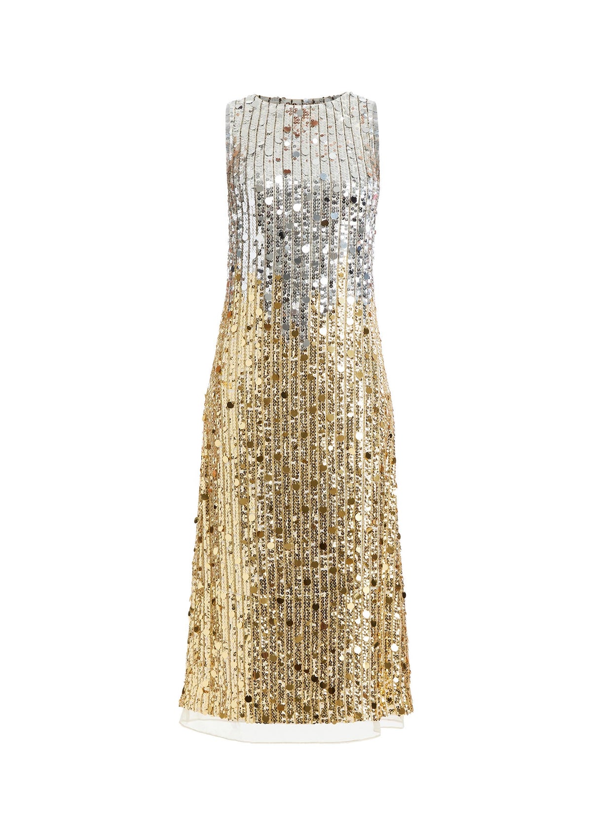 Celestina Sequin Dress in Champagne Ombre Sequin