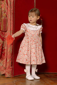 Celestine Red Floral Smocked Dress