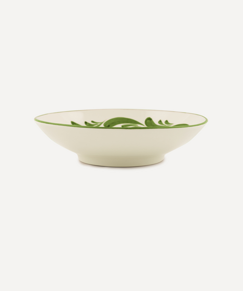 Celia Pasta Bowl, Leaf Green: Set of 6