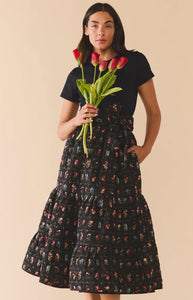 Celine Skirt in Florence Black Floral