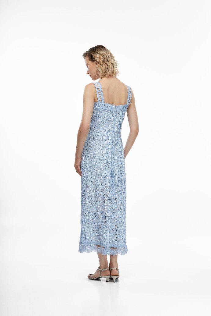 Centella Maxi Dress in Blue