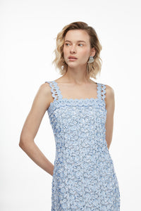 Centella Maxi Dress in Blue