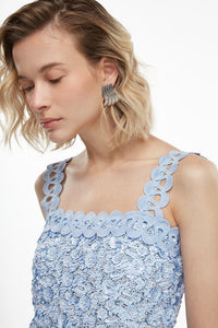 Centella Maxi Dress in Blue