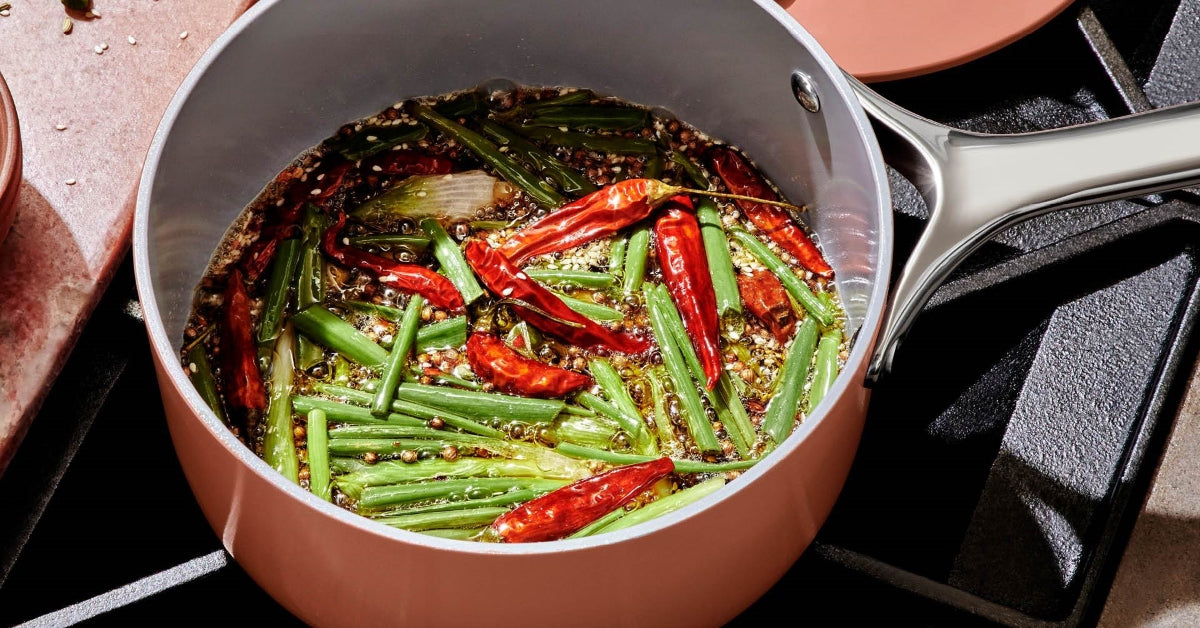 3 qt Non-Stick Ceramic Sauce Pan With Lid