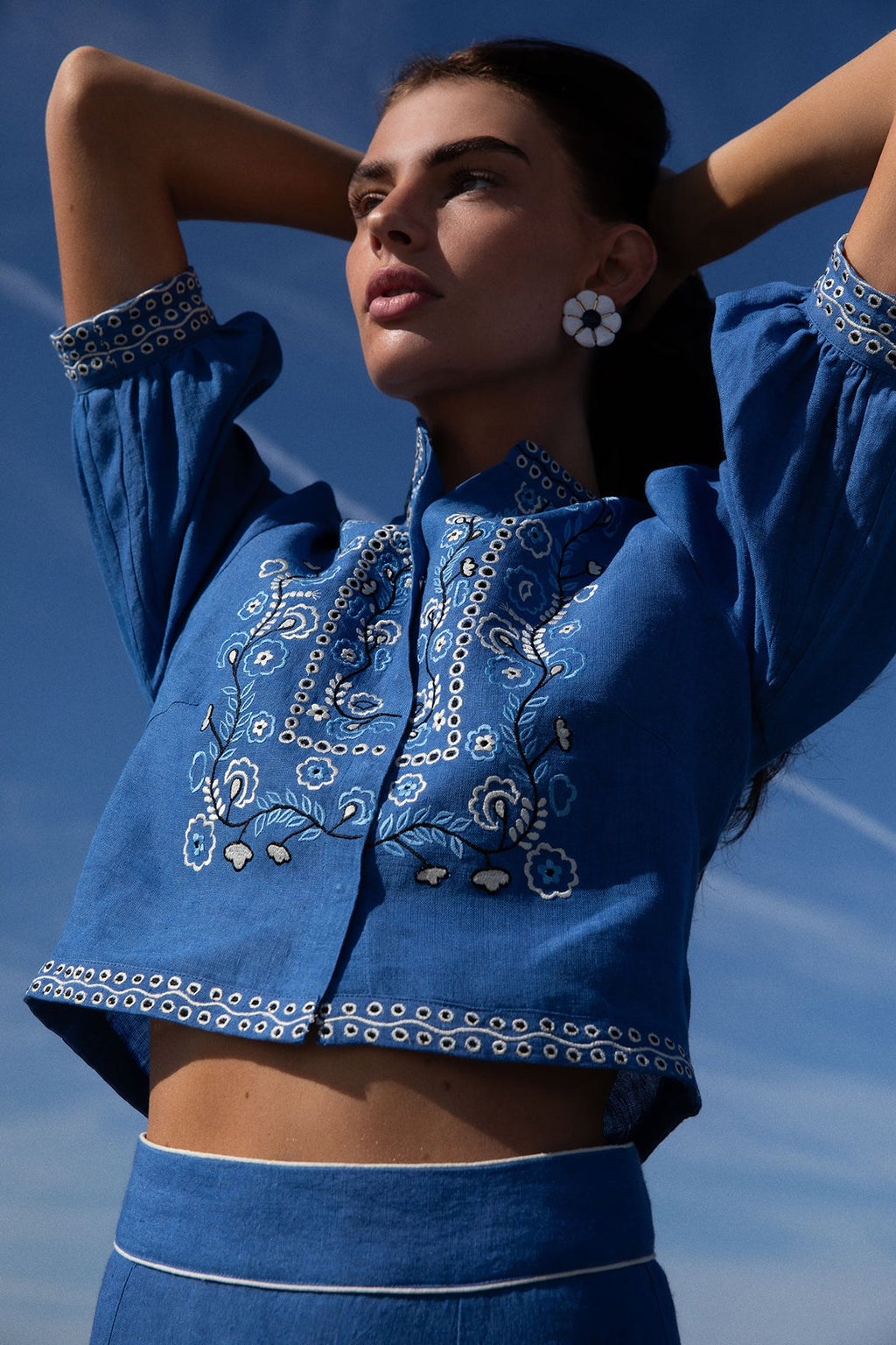 Cerulean Bohemia Top