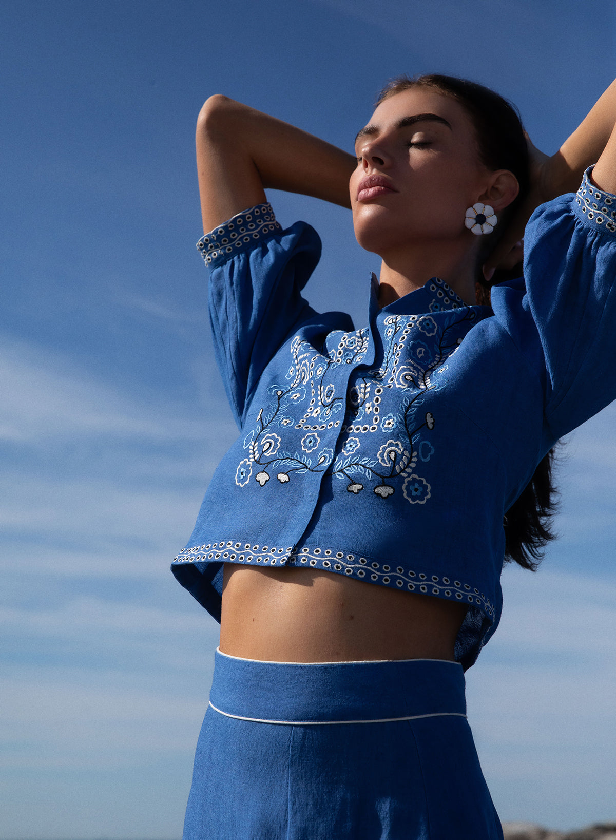 Cerulean Bohemia Top