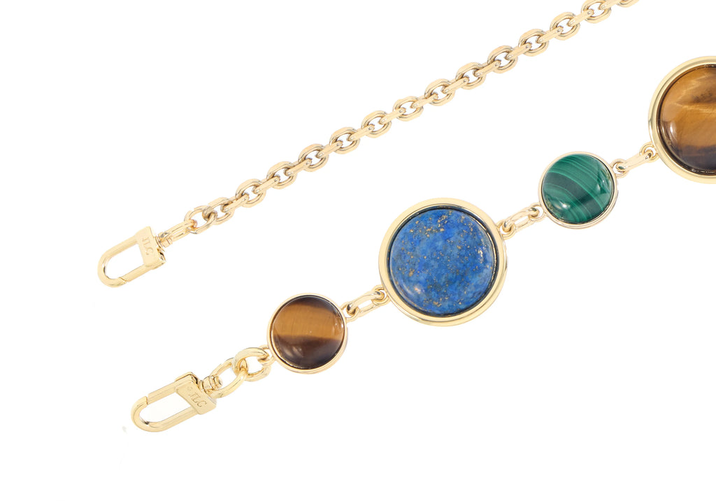 Poppy Basket Semi Precious Stone Clutch in Natural