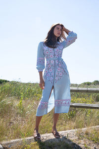 Chambray Blythe Belted Dress