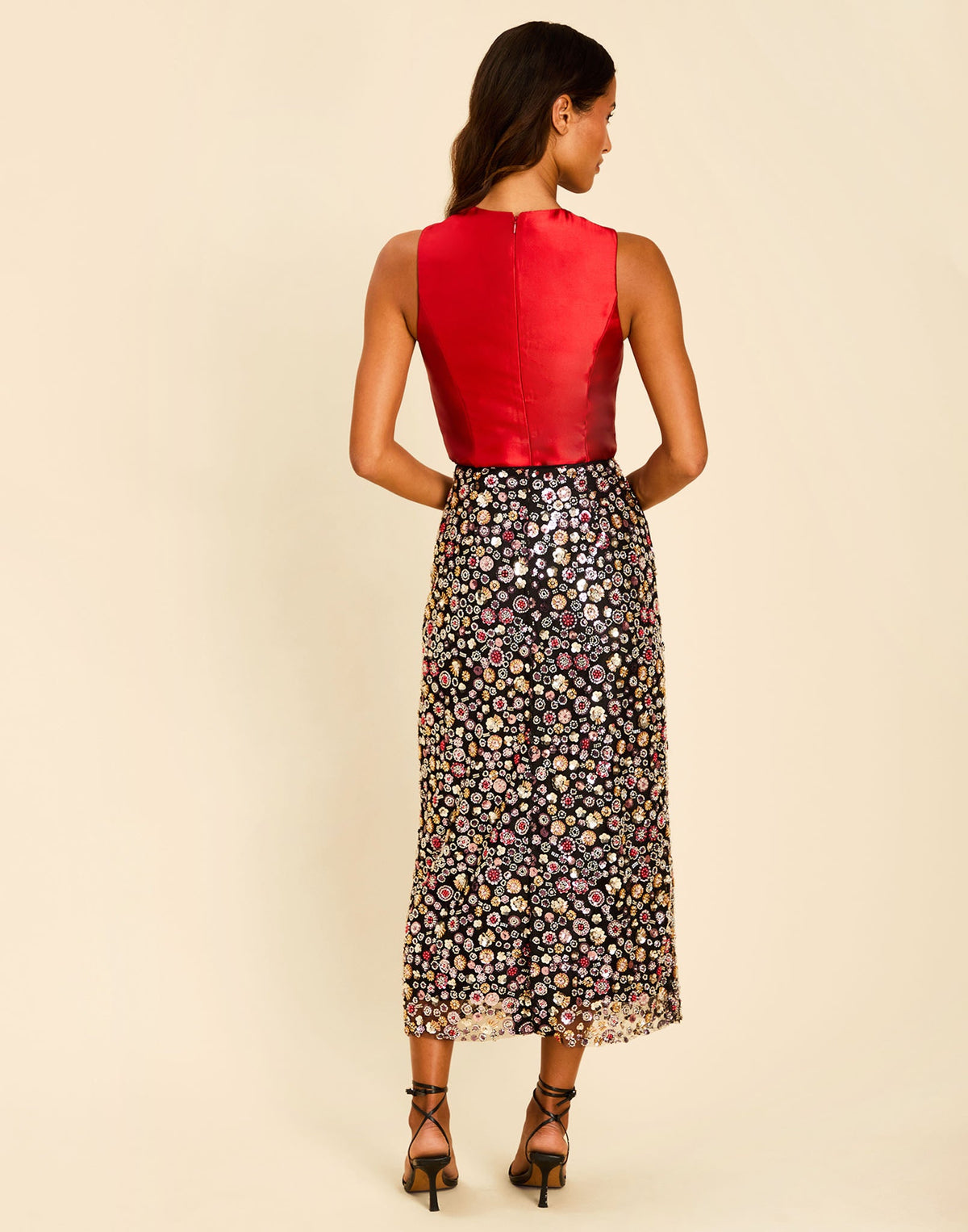 Chandler Pencil Skirt in Orchid Multi