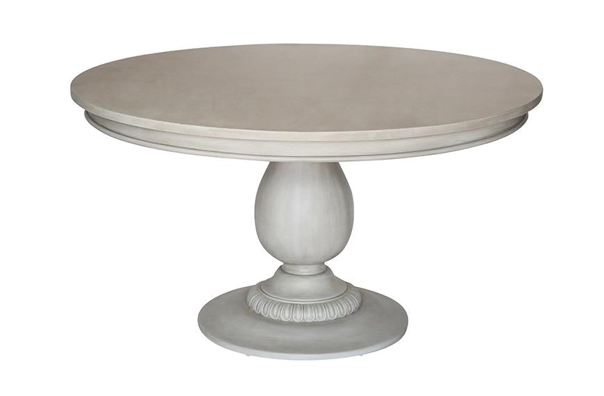 Charlotte Pedestal Table - Aged French Grey | AVE HOME